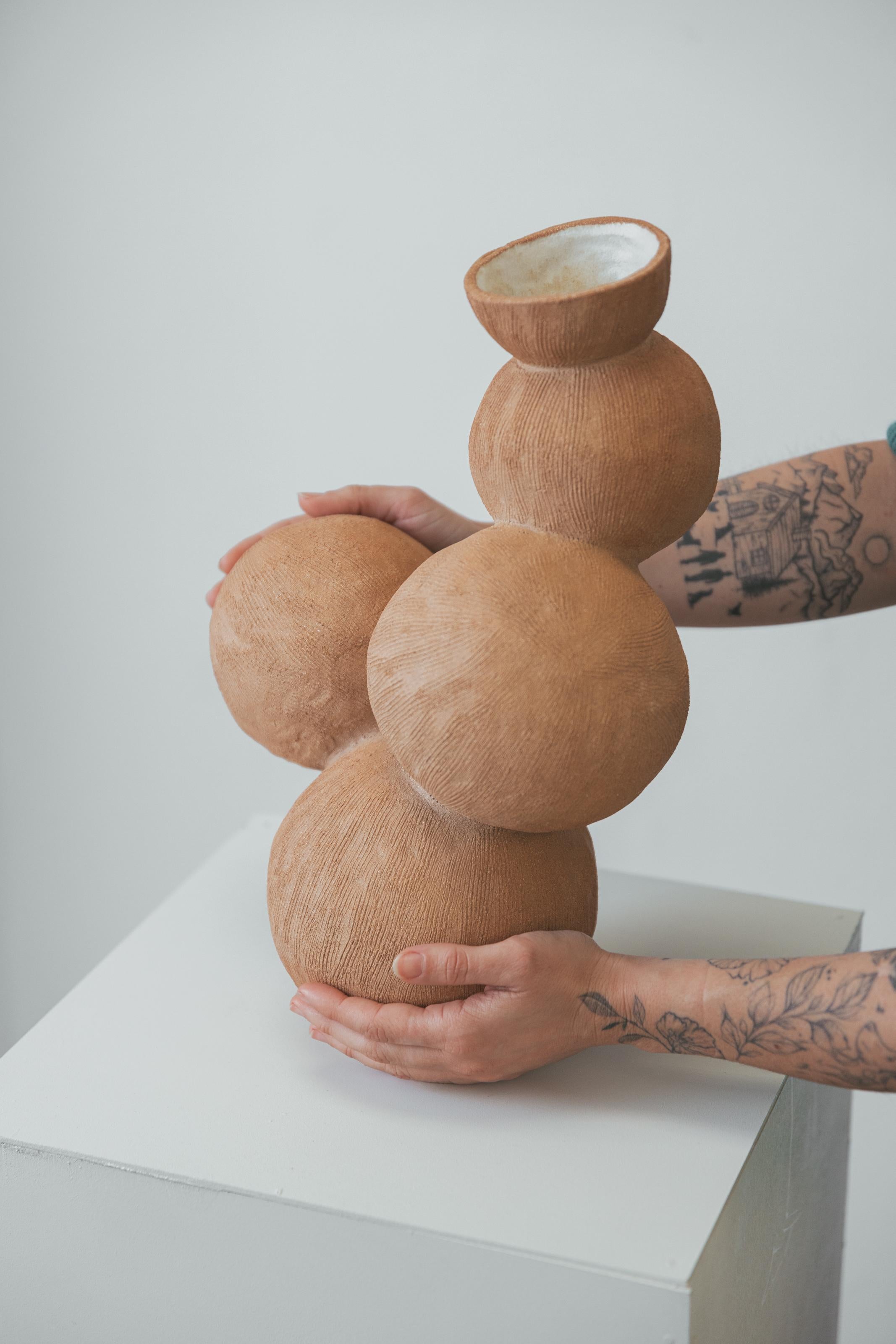 Stoneware Artemisa Vase by Cuit Studio For Sale