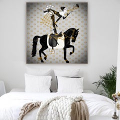 Dirty Martini, Mixed Media auf Leinwand