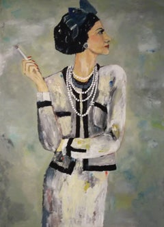 Coco Chanel - Muse, Painting, Acrylic on Canvas