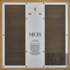 Artemisia Gentileschi Handmade Micro Mosaic Canvas Gold Silver White Diamond Jet