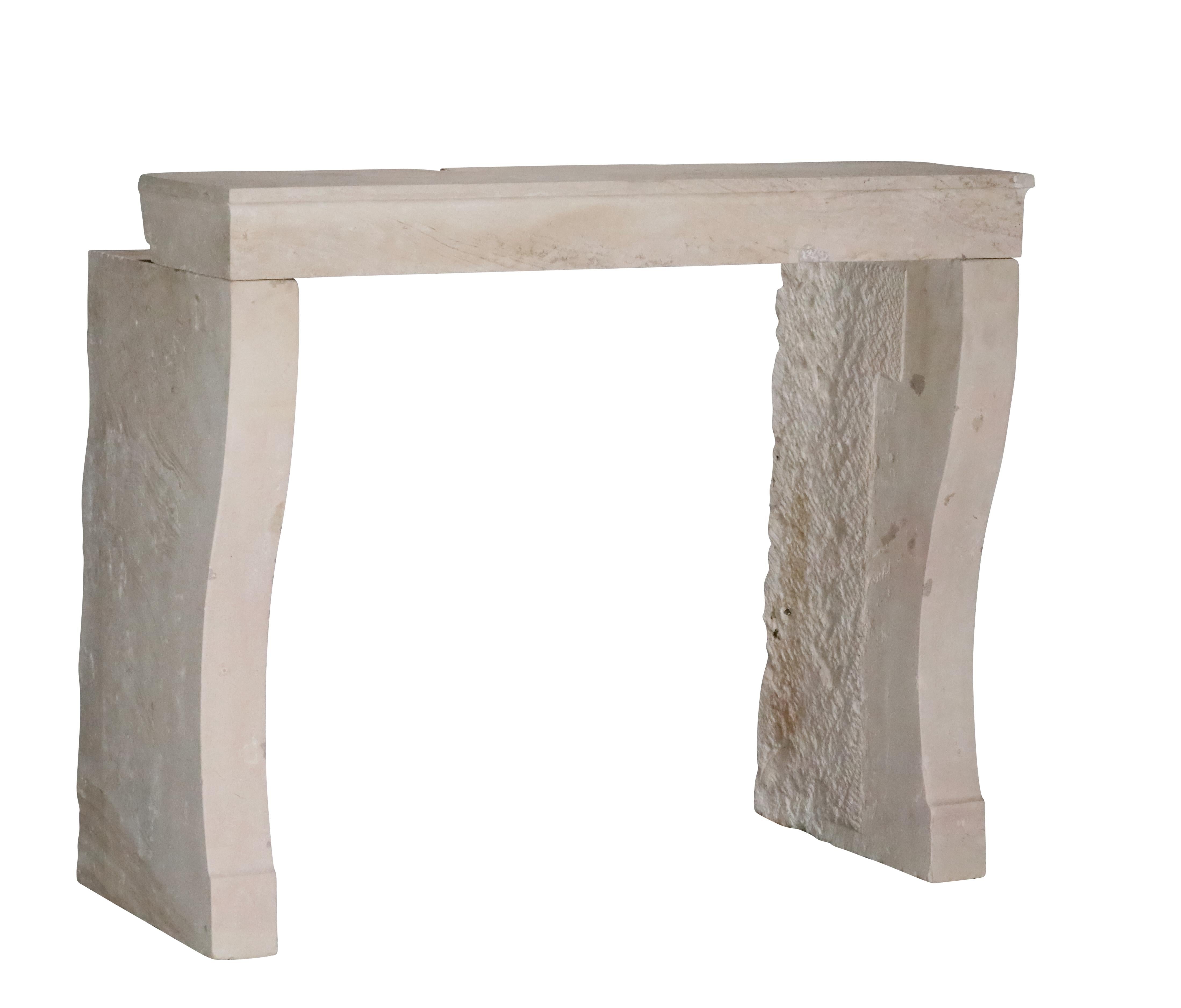 Artempo Beige Limestone Fireplace For Timeless Slow Living For Sale 8