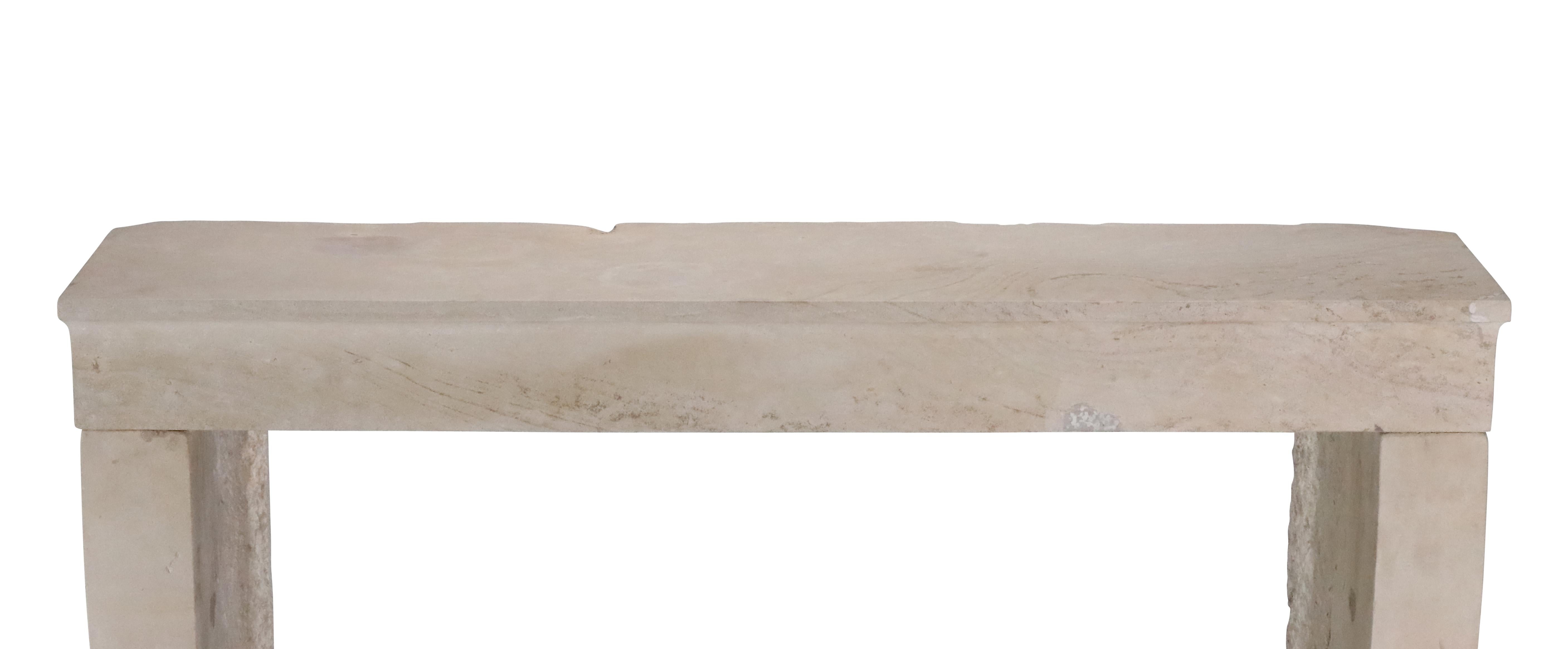 Artempo Beige Limestone Fireplace For Timeless Slow Living For Sale 11