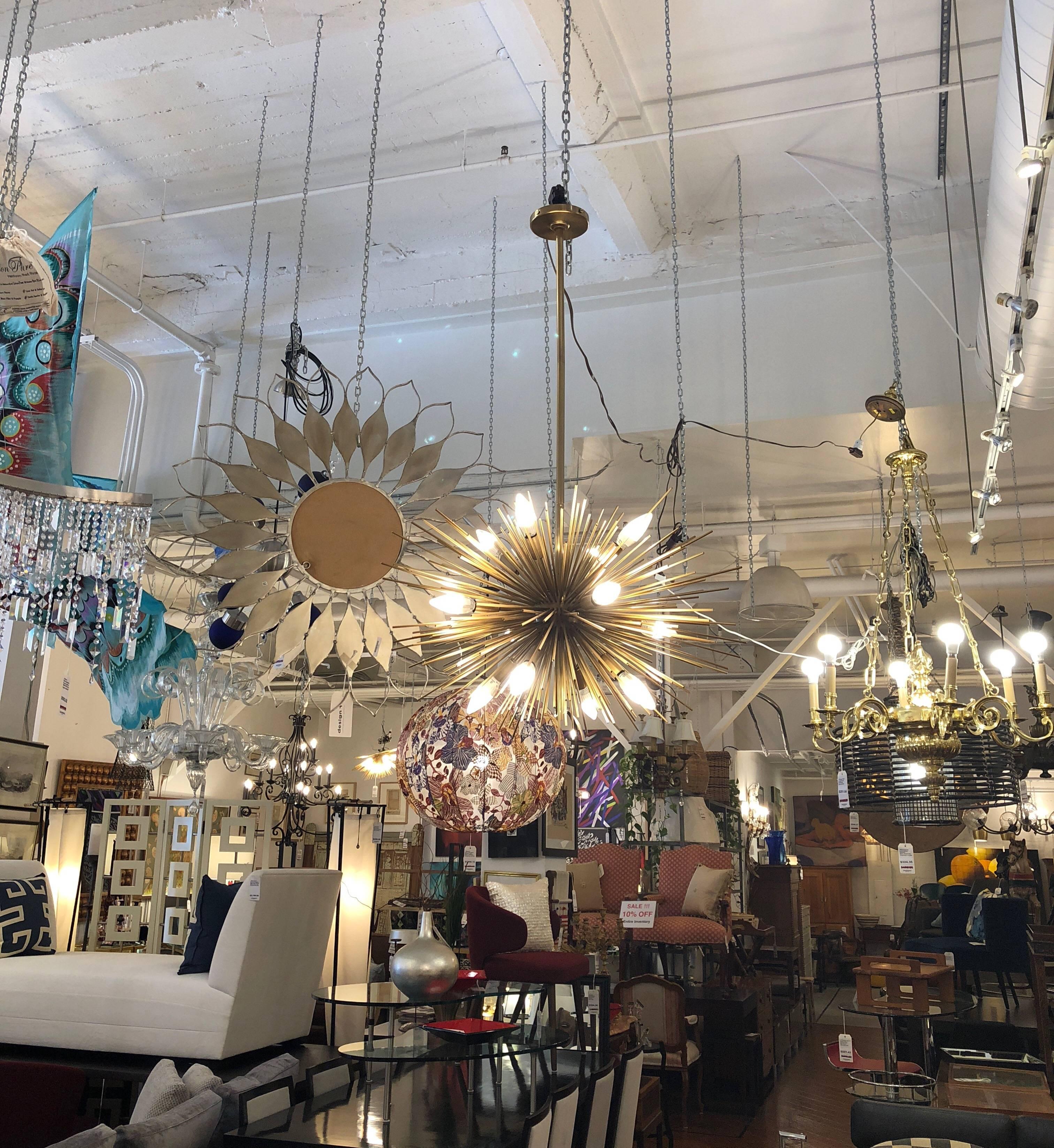 Arteriors Brass Zanadoo Chandelier 1