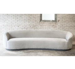 Arteriors Home Kagan Turner Sharkskin Velvet Cloud Curved Sofa