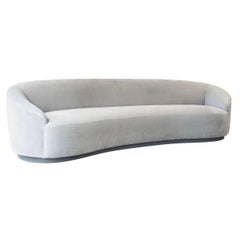 Arteriors Home Kagan Turner Sharkskin Velvet Cloud Curved Sofa