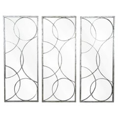 Arteriors Home Silver Leaf Iron Wall Mirrors, Set of 3