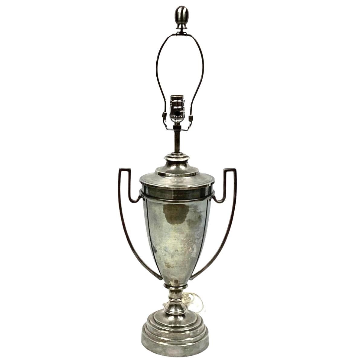 Arteriors Silver Plate Trophy Lamp 4