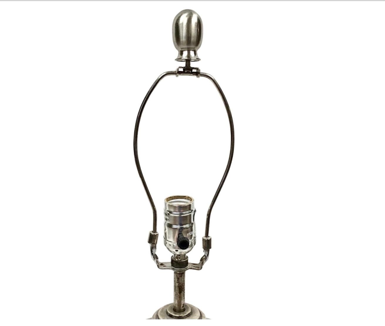 American Arteriors Silver Plate Trophy Lamp