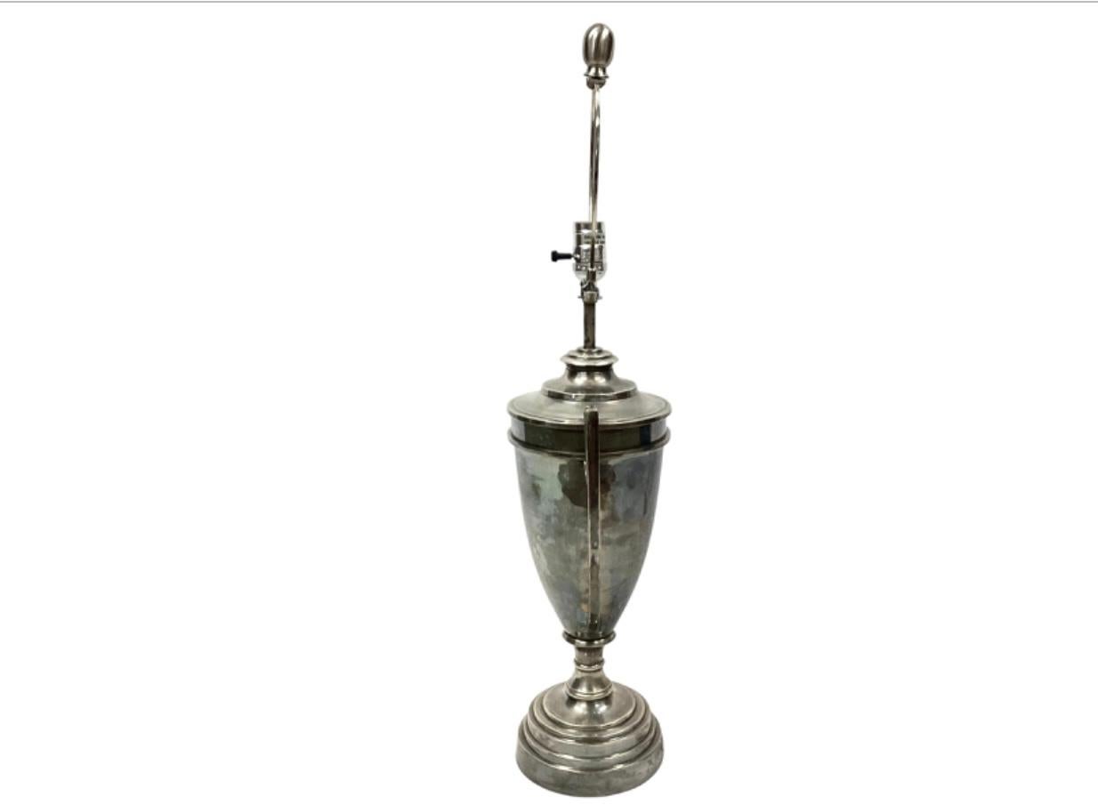 20th Century Arteriors Silver Plate Trophy Lamp