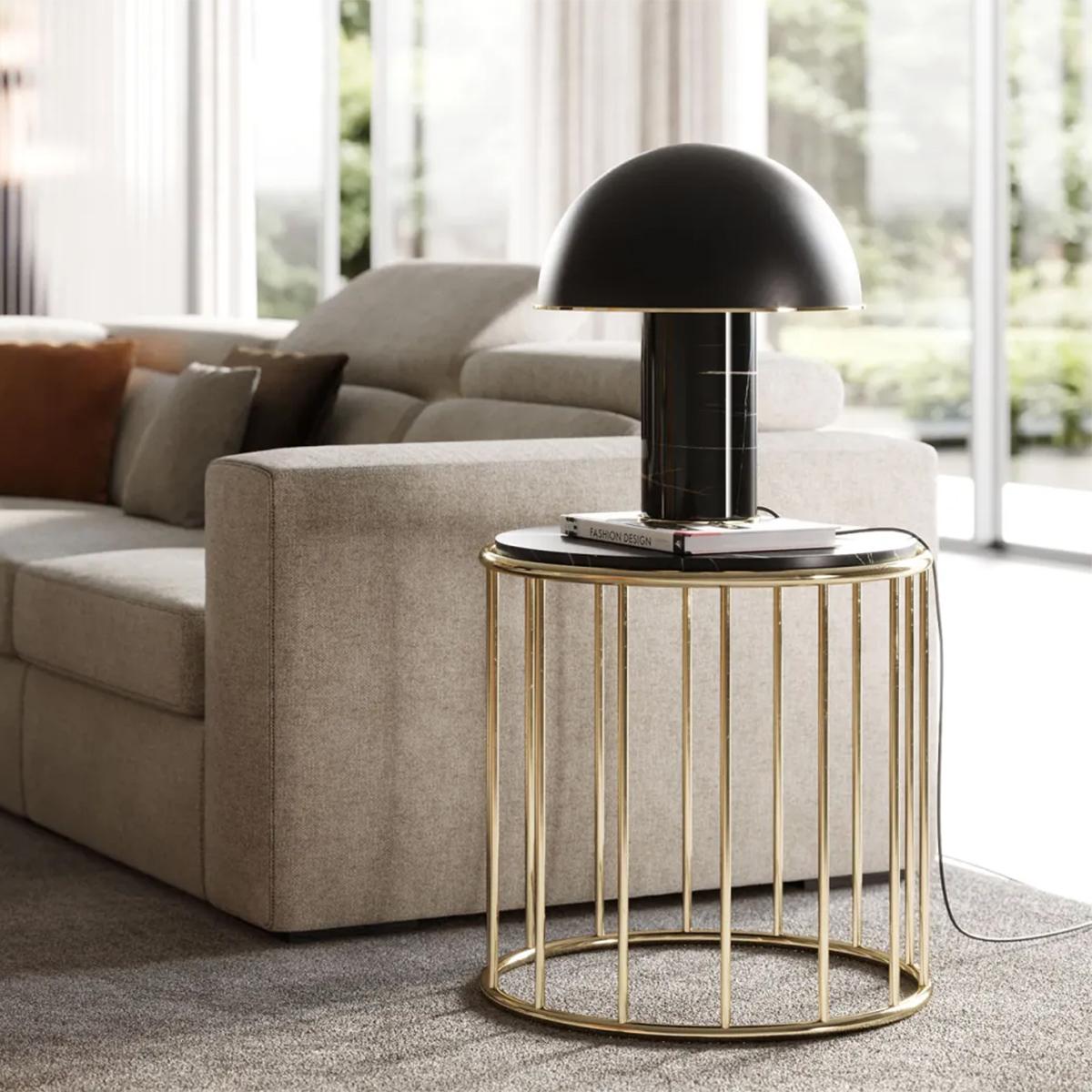 Stainless Steel Arteum Side Table For Sale