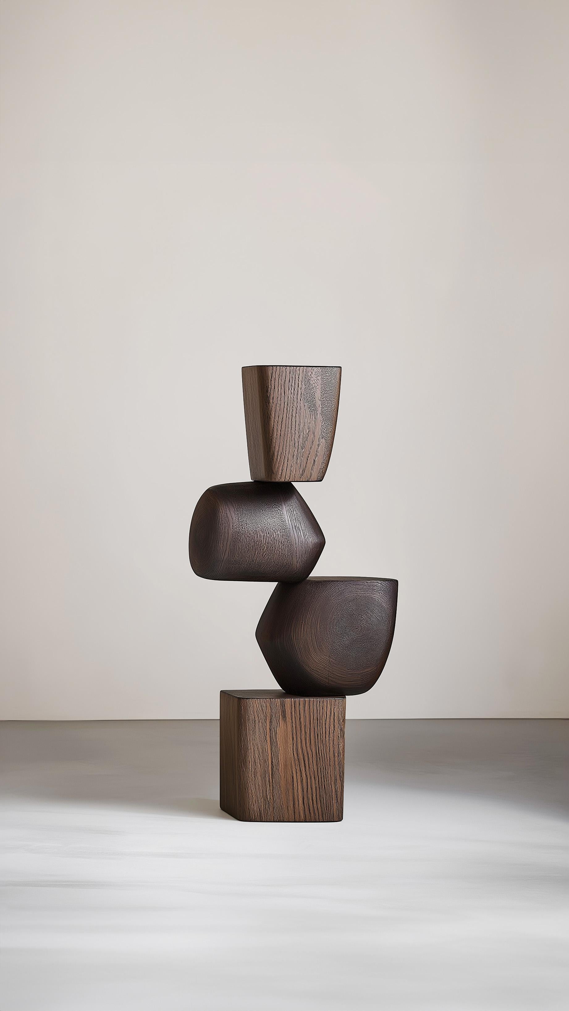 Hand-Crafted Artful Decor Lull No27 – NONO’s Wooden Sculpture for Modern Spaces For Sale