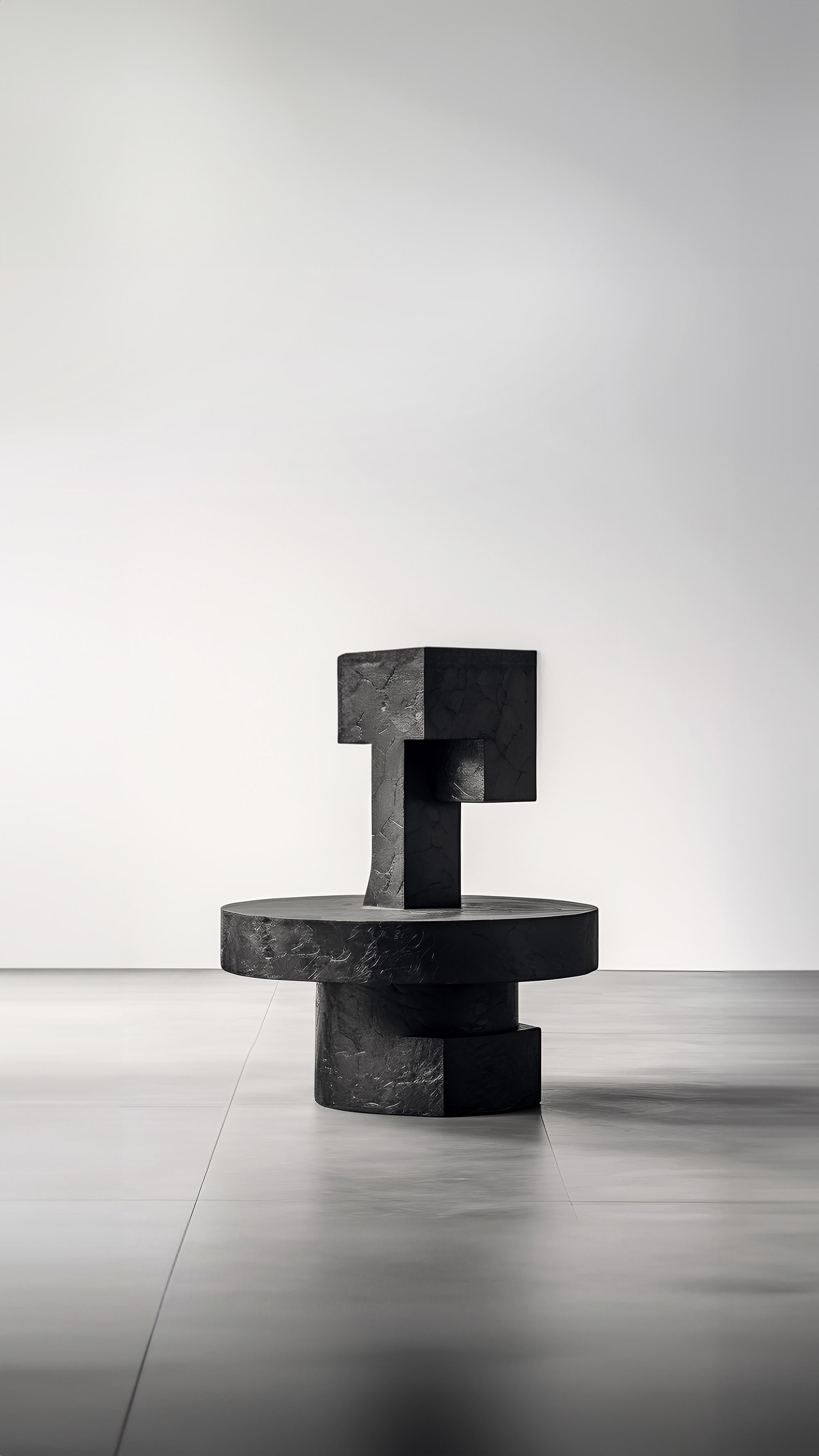 Mexicain Table invisible Force n° 20 de Joel Escalona en bois massif avec sculpture en vente