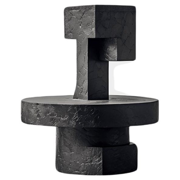 Table invisible Force n° 20 de Joel Escalona en bois massif avec sculpture
