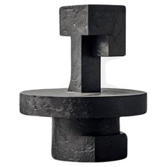 Table invisible Force n° 20 de Joel Escalona en bois massif avec sculpture
