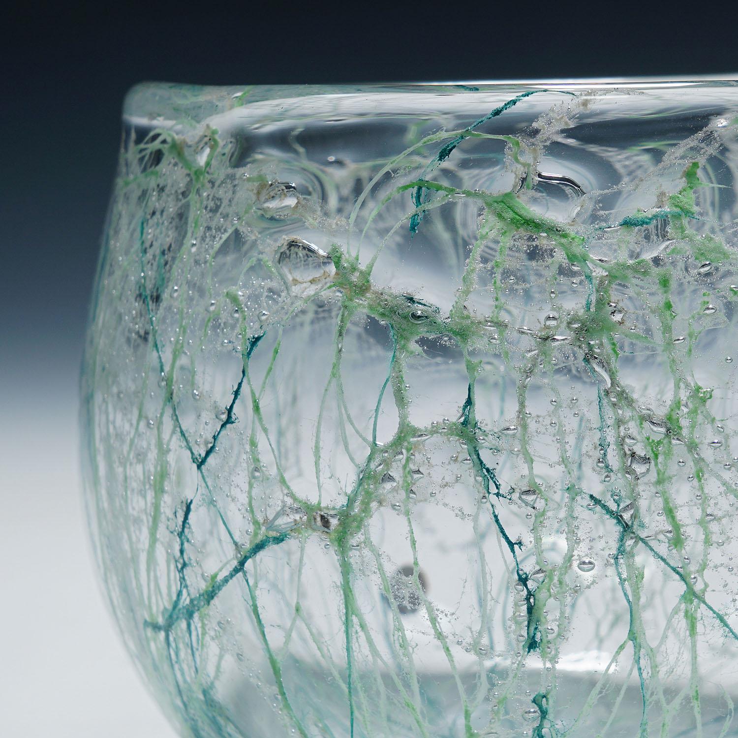 Ciotola Artglass Sjogras di Goran Stroemgren per Art Glassworks Urshult Svezia In condizioni buone in vendita a Berghuelen, DE
