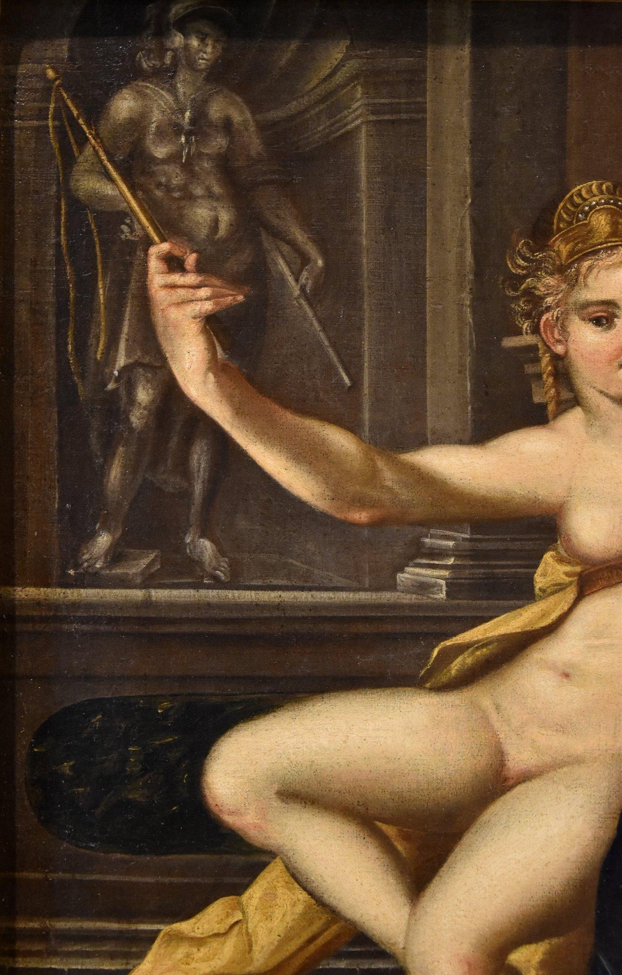 Aristotle Phyllis Spranger 16/17th Century Paint Oil on canvas Old master For Sale 1