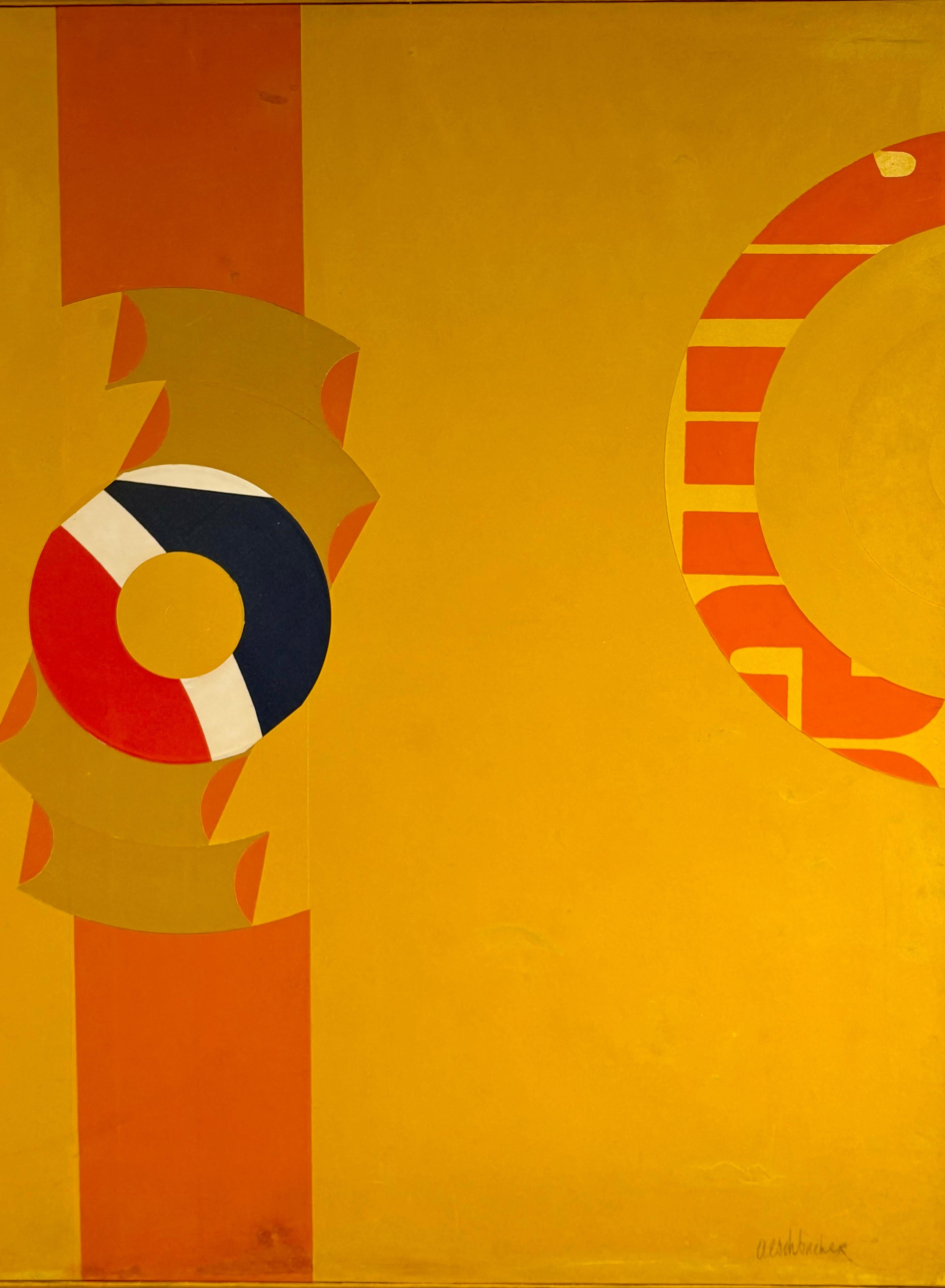 Appliqué Arthur Aesbacher, Swiss (1923-2020) Collage 1960 For Sale