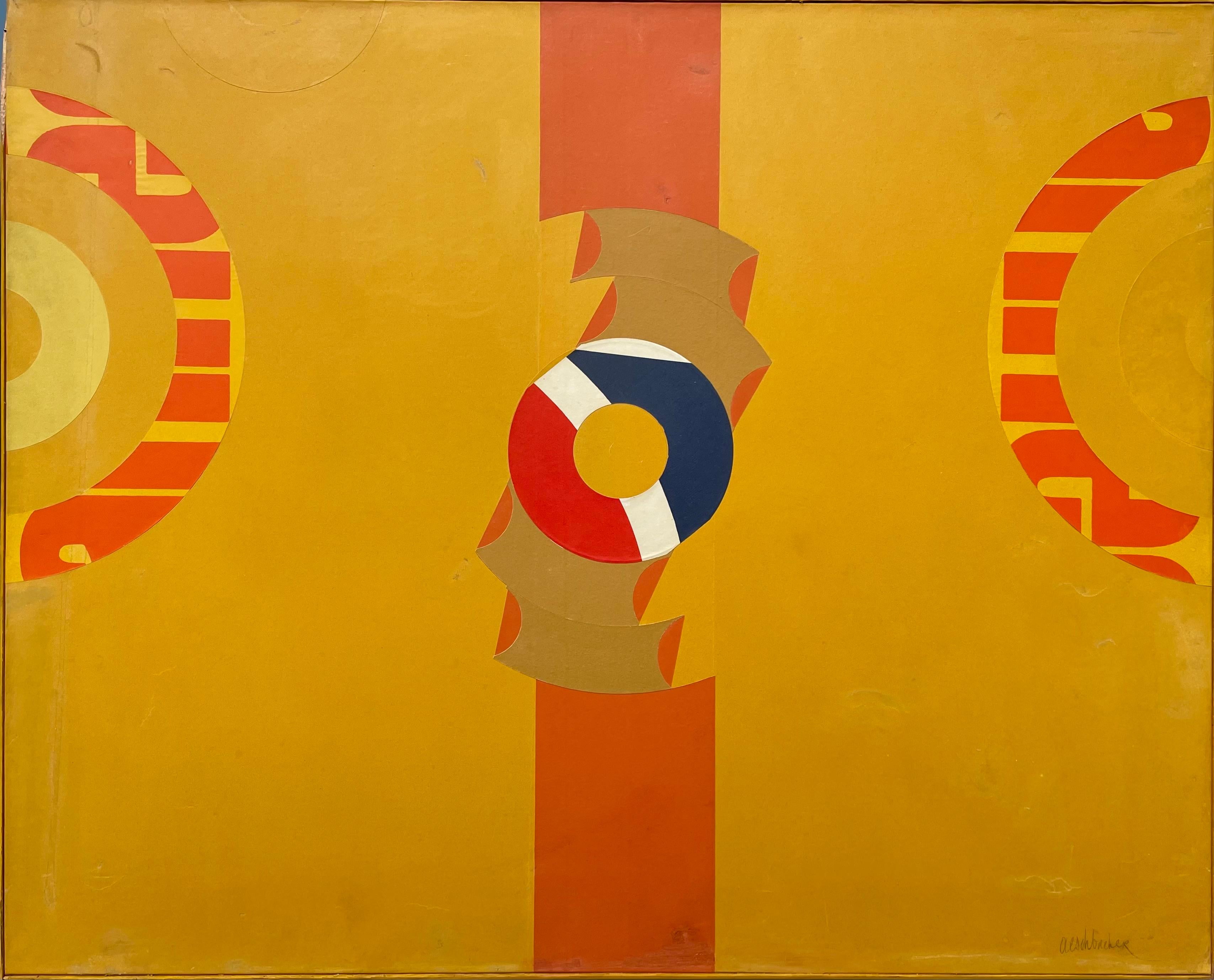 Arthur Aesbacher, Swiss (1923-2020) Collage 1960 In Fair Condition For Sale In Oxford, GB