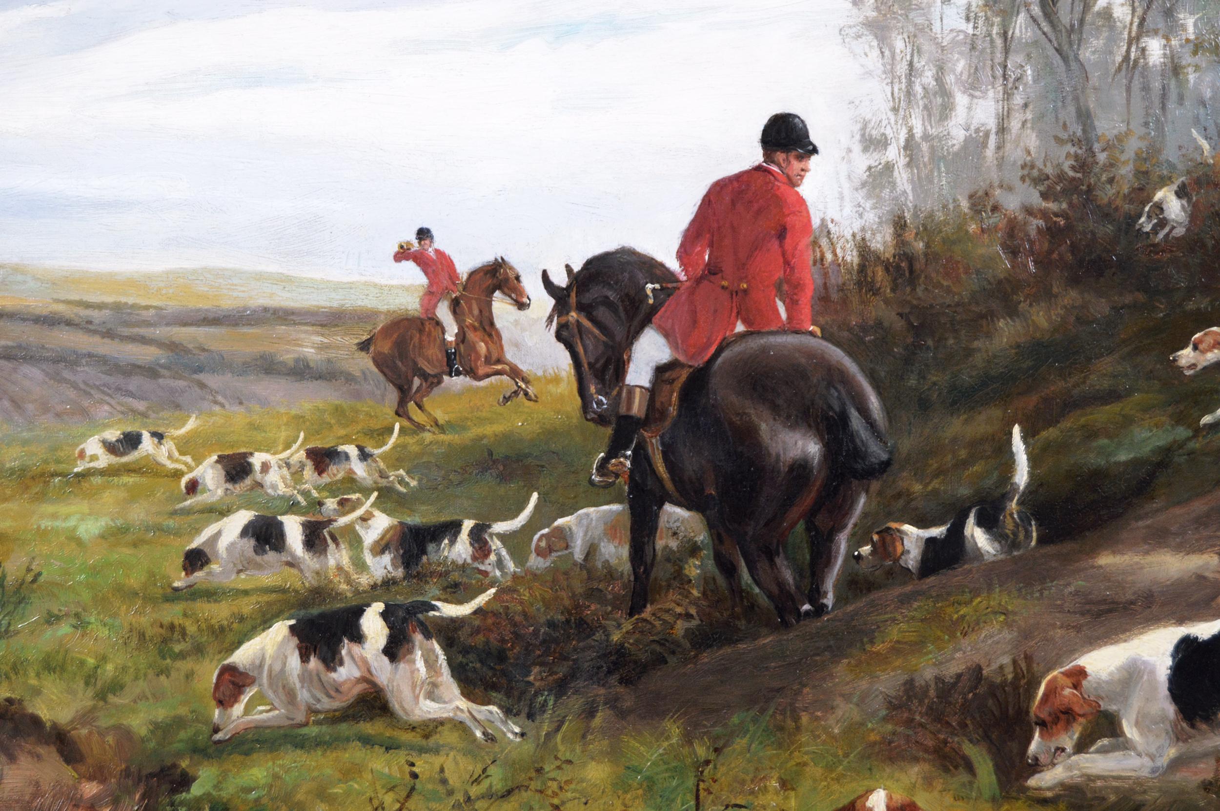 hunting paintings with dogs