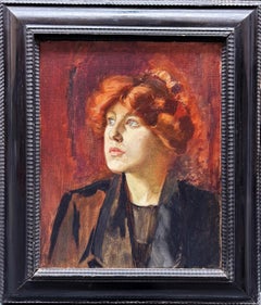 Portrait of a Lady, Early 20th Century Oil
