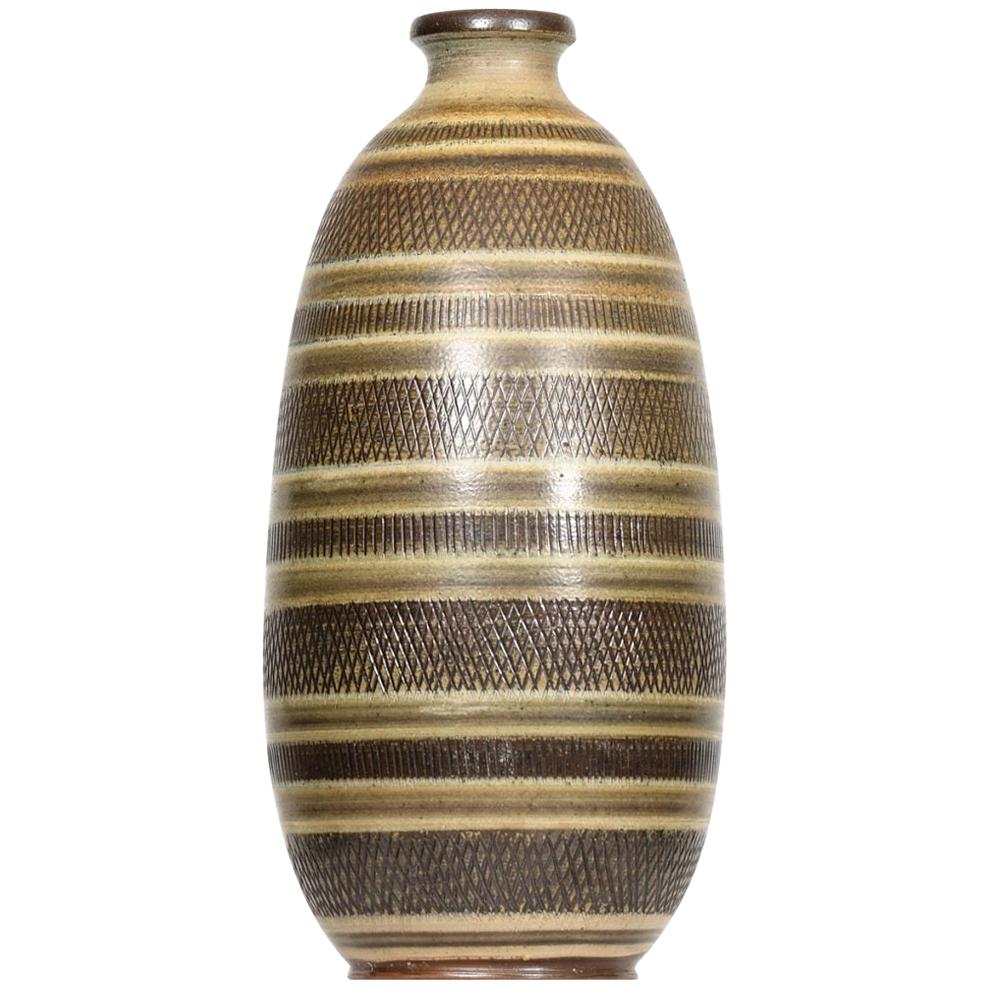 Arthur Andersson Floor Vase Produced by Wallåkra in Sweden For Sale