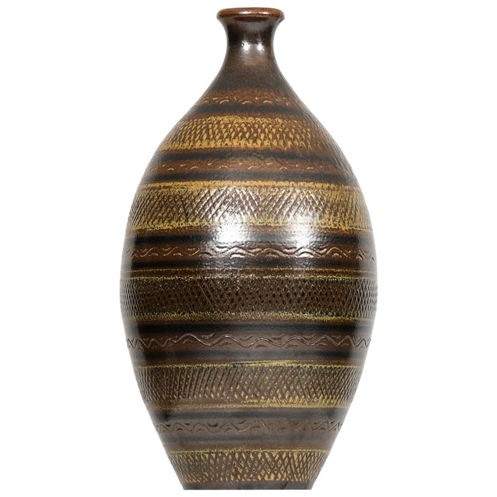 Arthur Andersson Floor Vase Produced by Wallåkra in Sweden For Sale