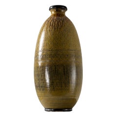 Arthur Andersson per Wallåkra – Grande vaso da pavimento in gres svedese, firmato