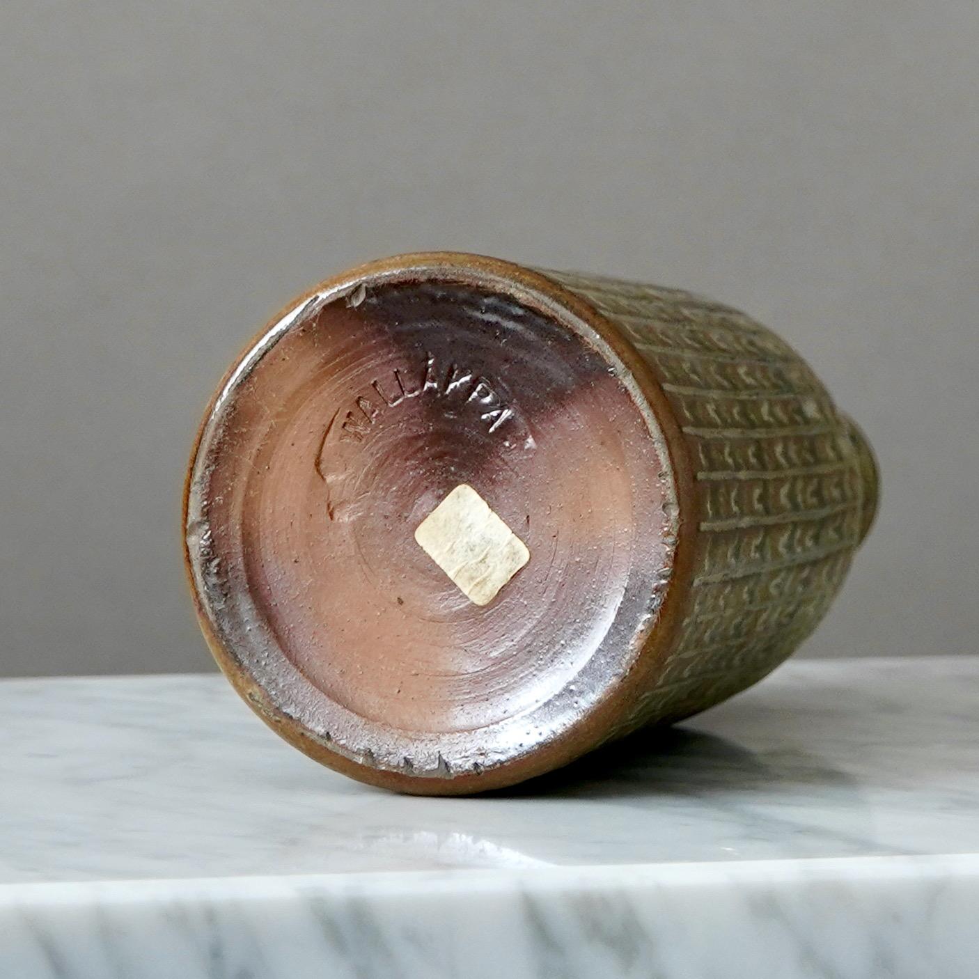 Ceramica Vaso in gres di metà secolo Arthur Andersson di Wallakra, Svezia, anni '50 in vendita