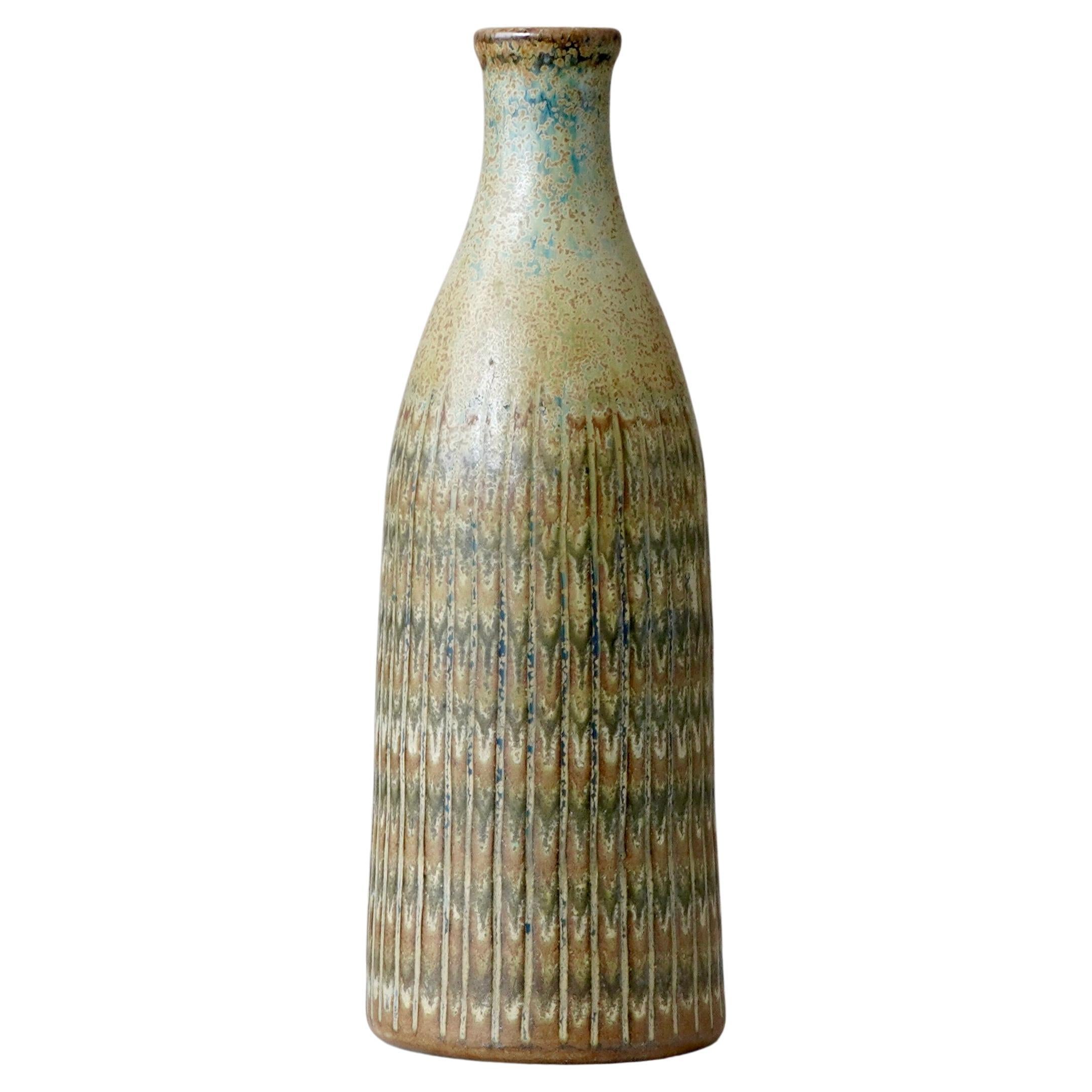 Arthur Andersson Mid-Century Stoneware Vase by Wallakra, Sweden, 1950s