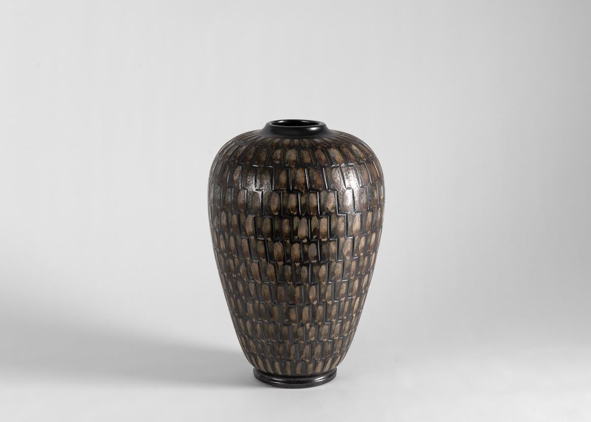 Mid-Century Modern Arthur Andersson, Vase en grès du milieu du siècle, Suède, C.C. 1950s en vente