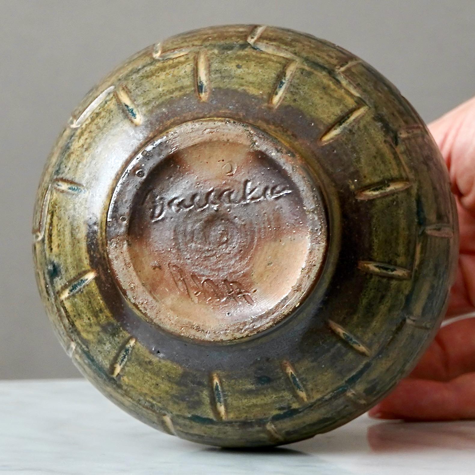 Arthur Andersson, Raro vaso in gres della metà del secolo, Wallakra, Svezia, anni '50 in vendita 1