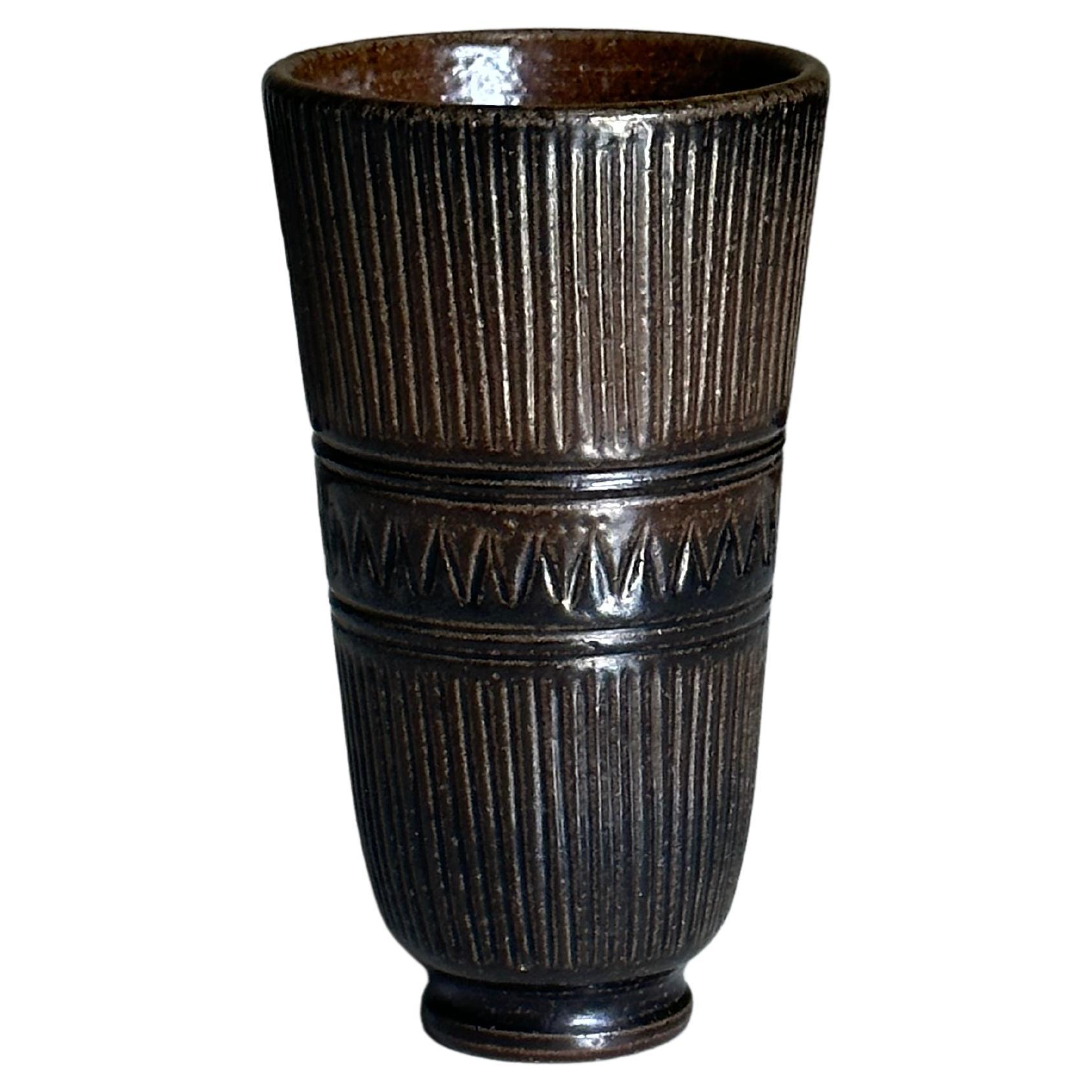 Arthur Andersson Vase für Wallåkra, 1950er Jahre Schweden