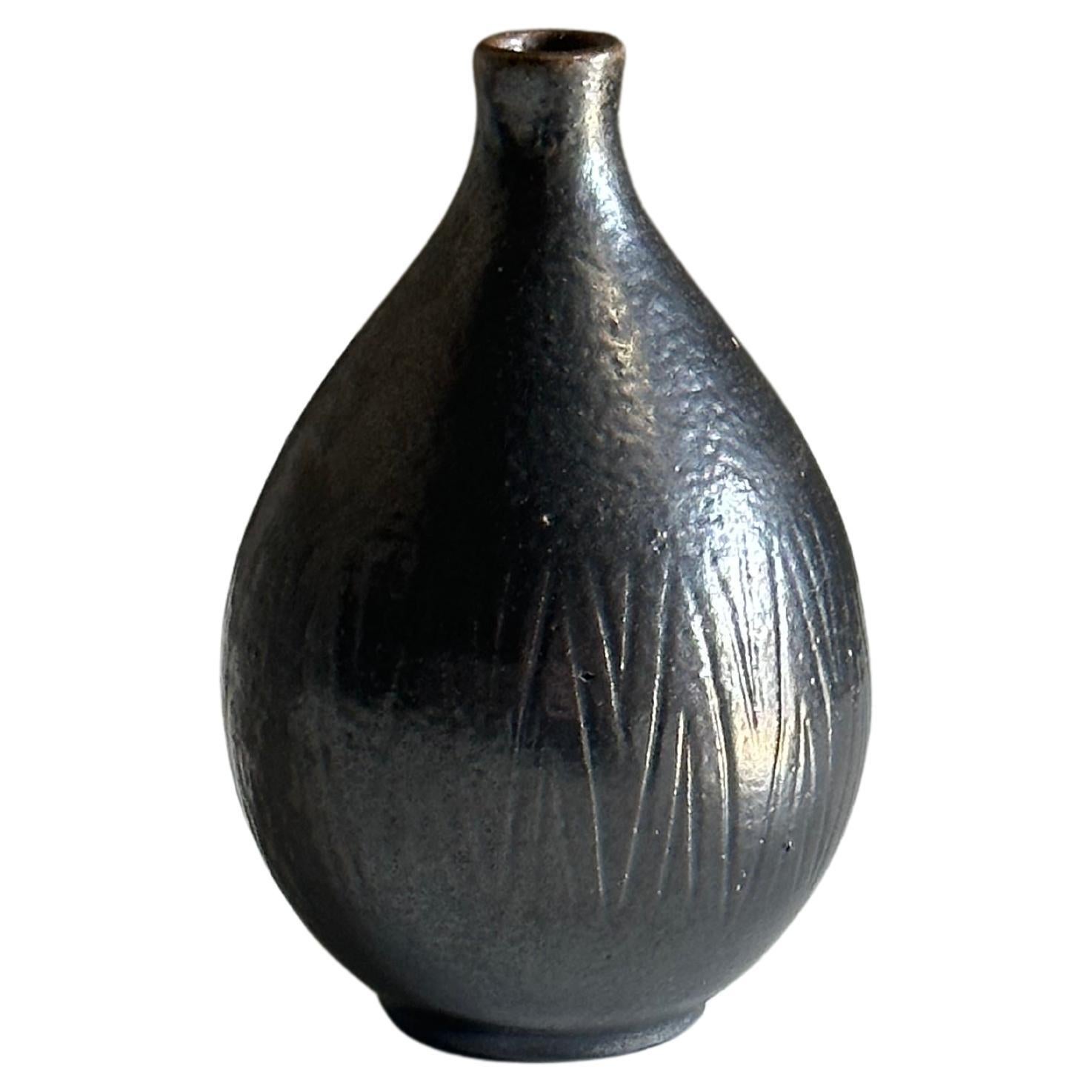 Vase Arthur Andersson pour Wallåkra, années 1950 Suède