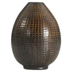 Arthur Andersson, Vase, Grey-Glazed Stoneware Wallåkra, Sweden, 1950s