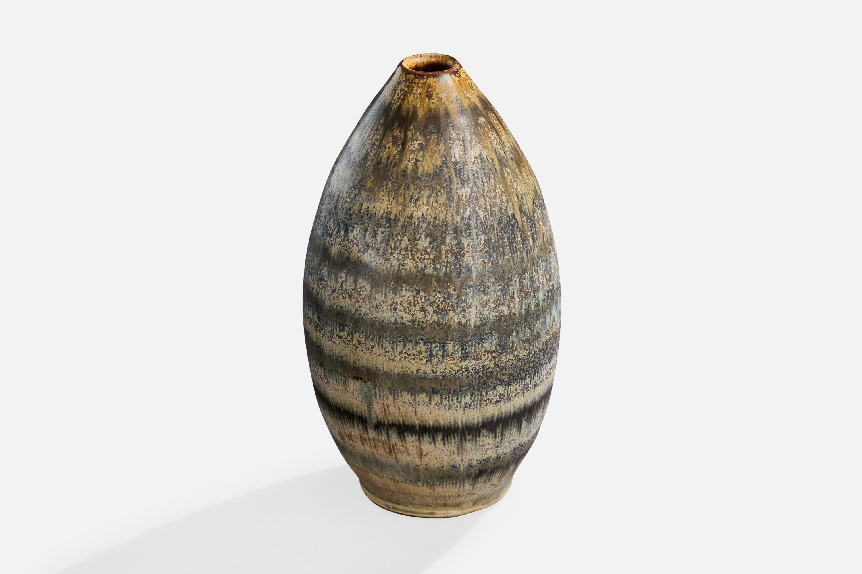 Mid-Century moderno Arthur Andersson, Vase, Stoneware, Sweden, 1950s in vendita