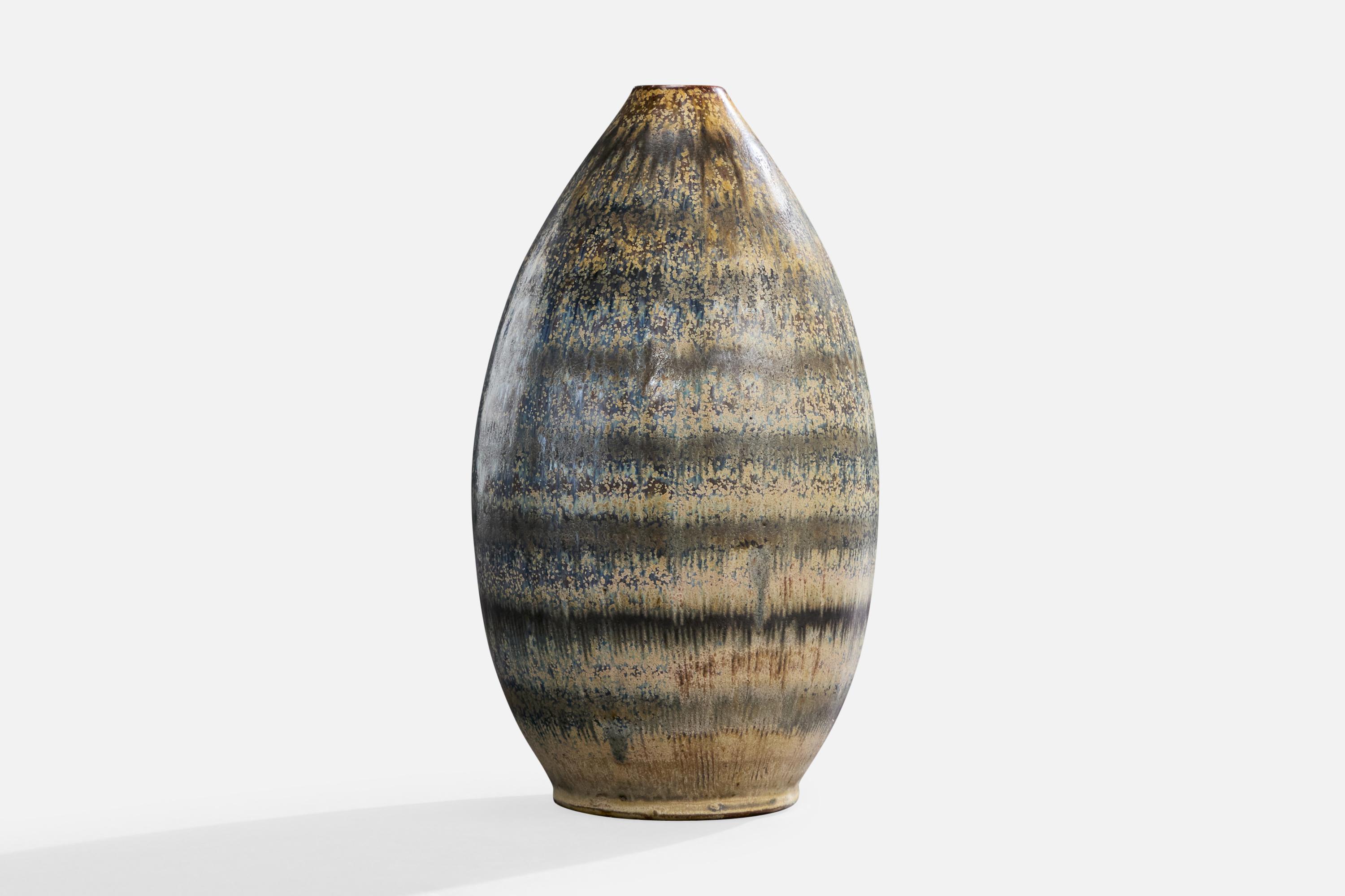Arthur Andersson, Vase, Stoneware, Sweden, 1950s In condizioni buone in vendita a High Point, NC