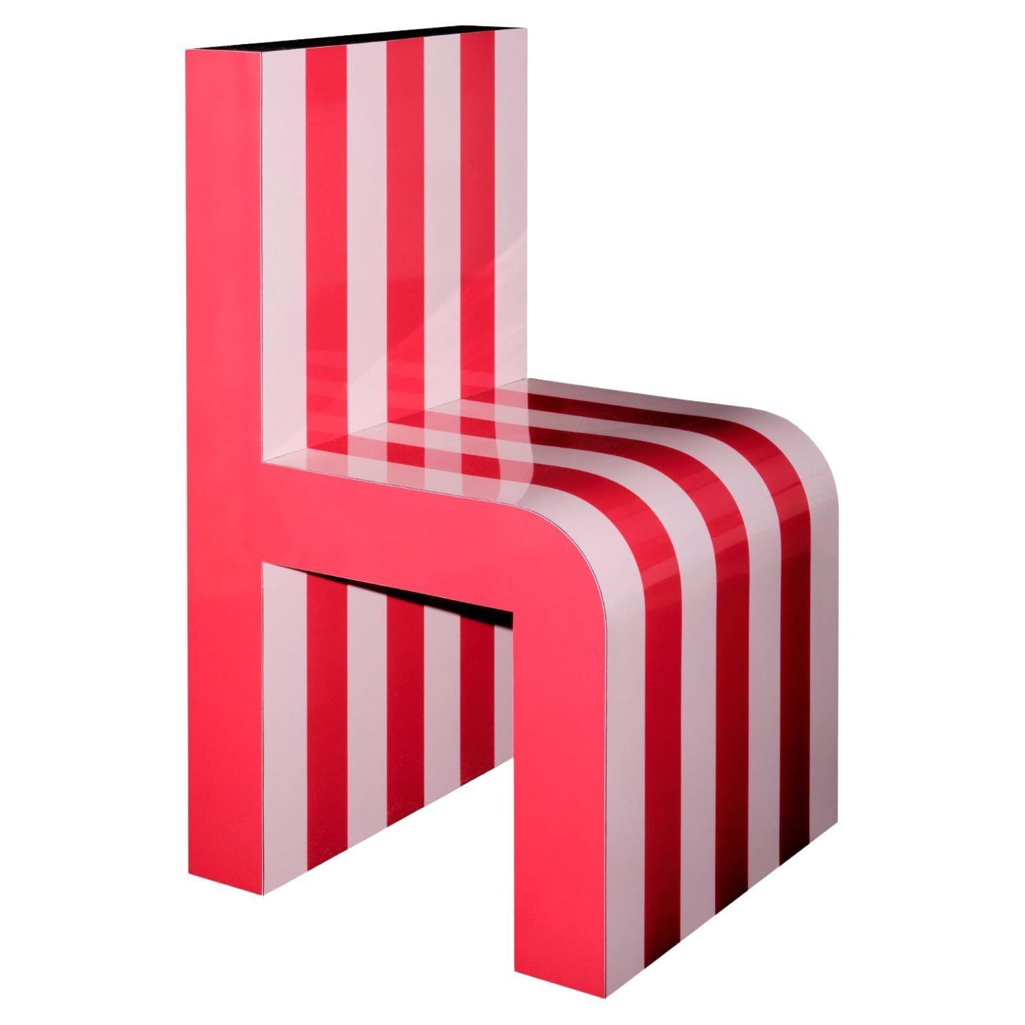 Arthur Arbesser Pemo Chair No. 2 - Red/Blush For Sale