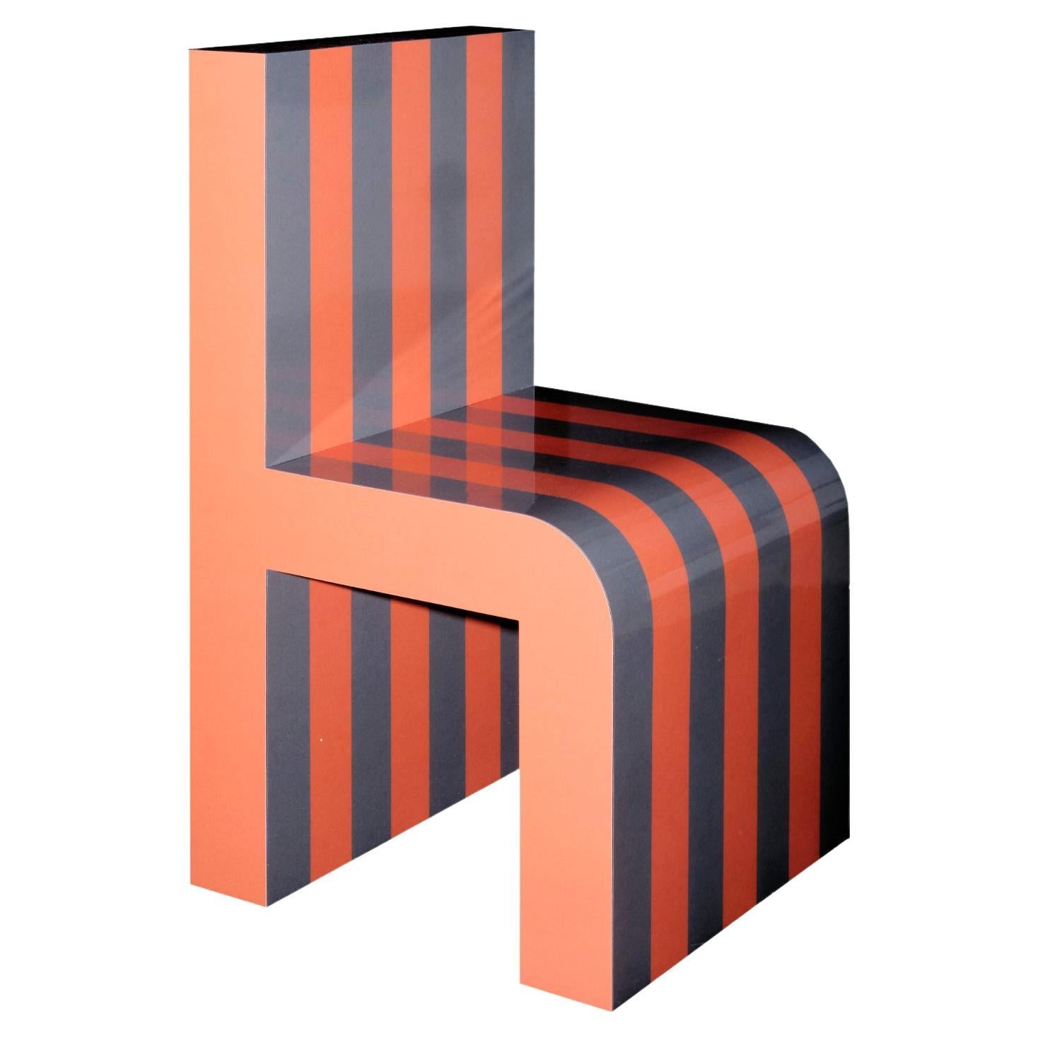 Arthur Arbesser Chaise Pemo n° 4 - Orange/Concrete