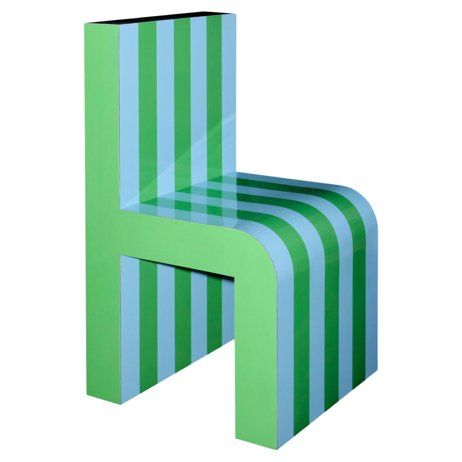 Arthur Arbesser Pemo Chair No. 5 - Grass/Sky For Sale