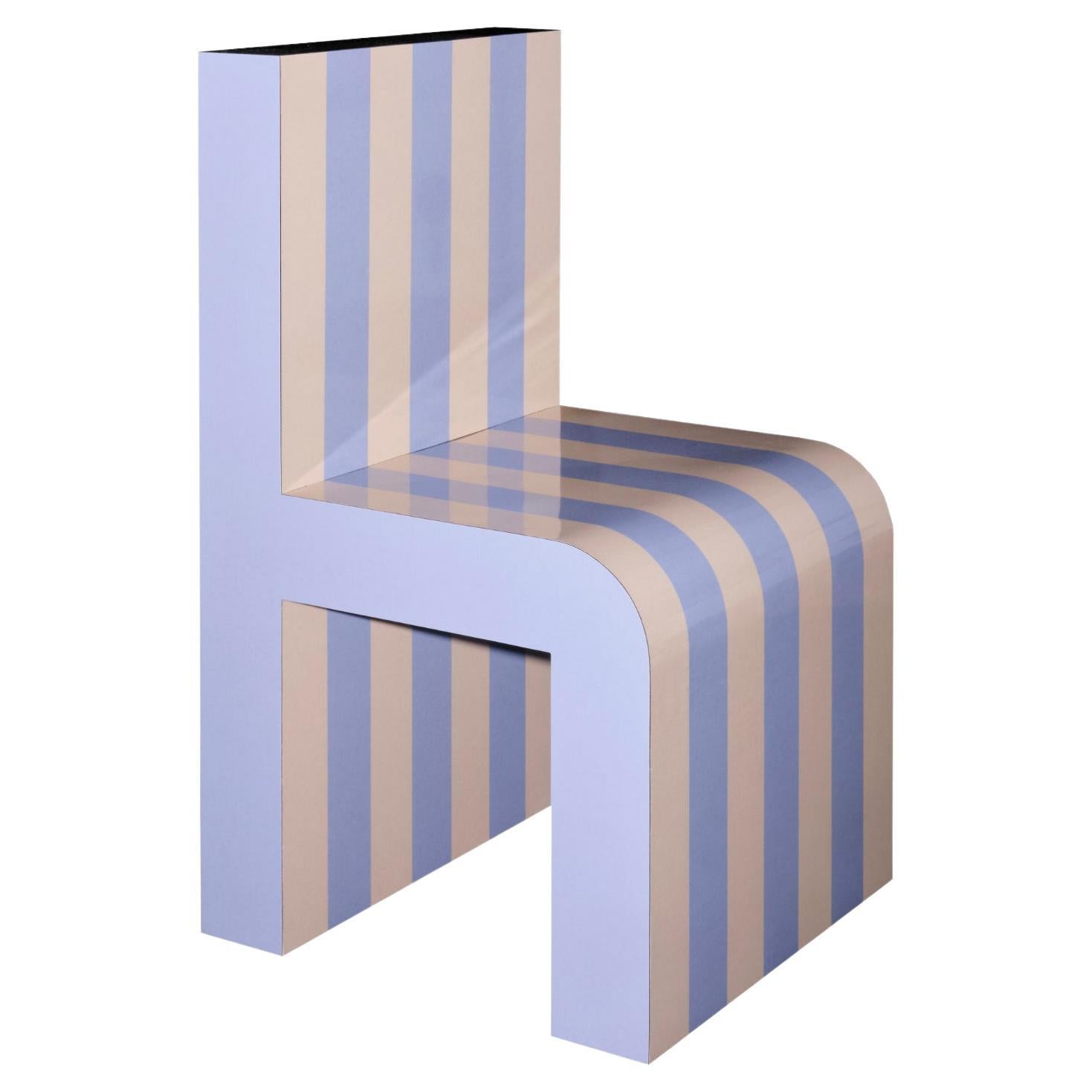 Arthur Arbesser Pemo Chair No. 6 - Lavander/Beige For Sale