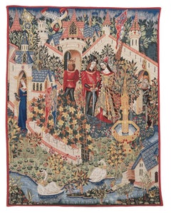 Arthur at Camelot Loom Woven Tapestry - 3'0" x 2'5"