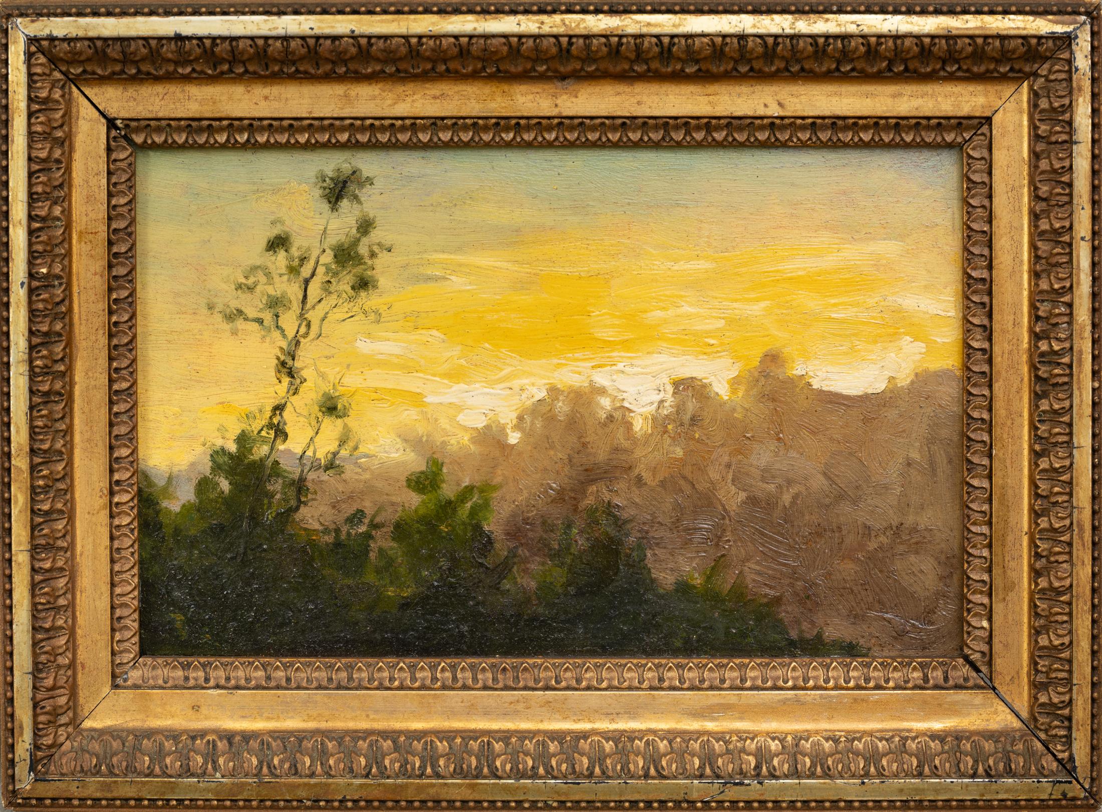 Bosque del Sol Poniente - Painting de Arthur B. Davies 