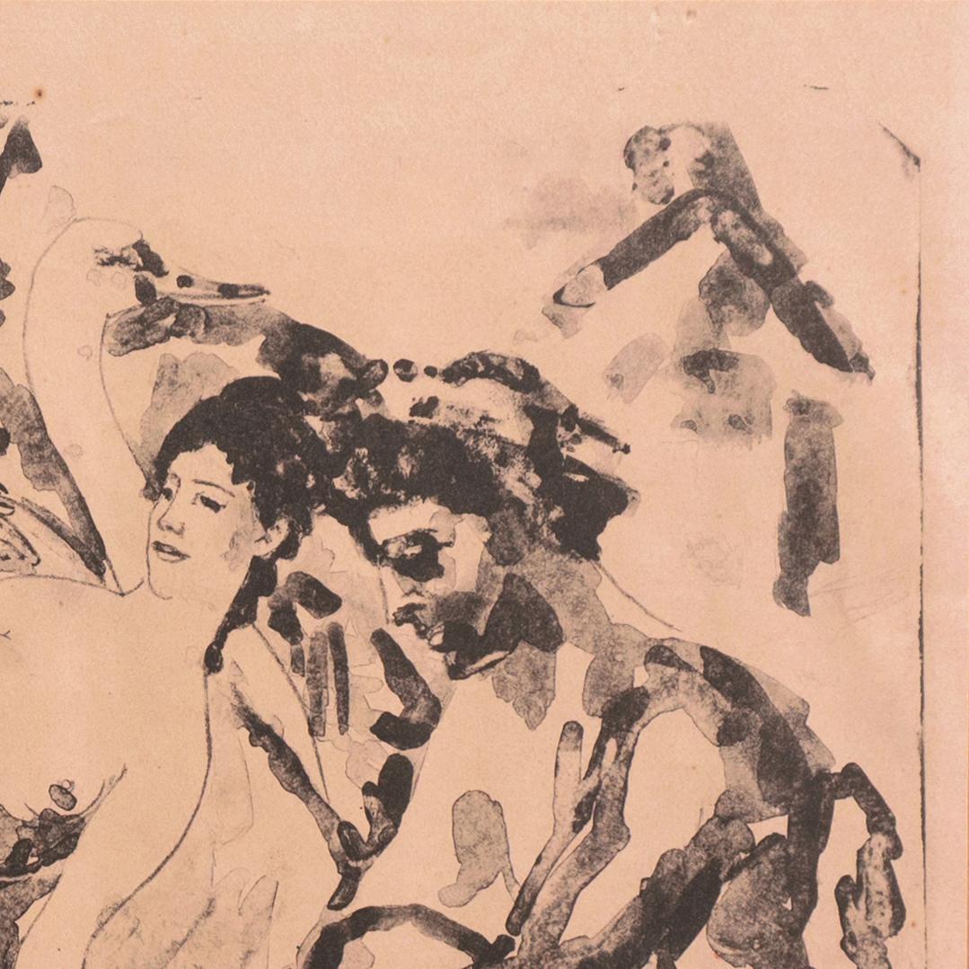 « Lida & the Swan », New York Armory Show, Ashcan School, ASL, NYMOMA, AIC, LACMA en vente 5