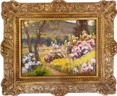 Arthur Beaumont, (American, 20th Century), Shrubs in Bloom