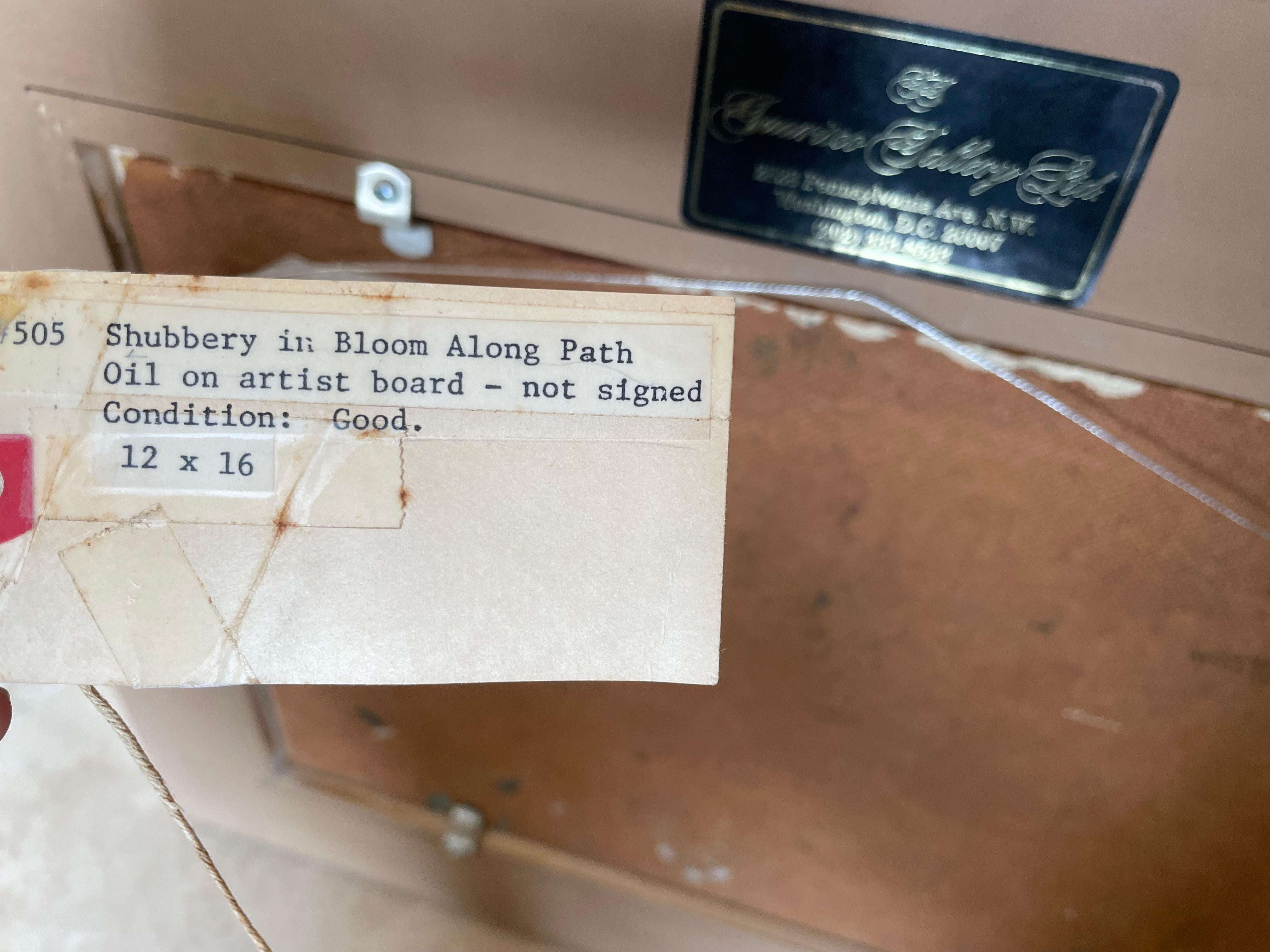 Arthur Beaumont, (Amerikaner, 20. Jahrhundert), Sträucher in Blüte (Leinwand) im Angebot