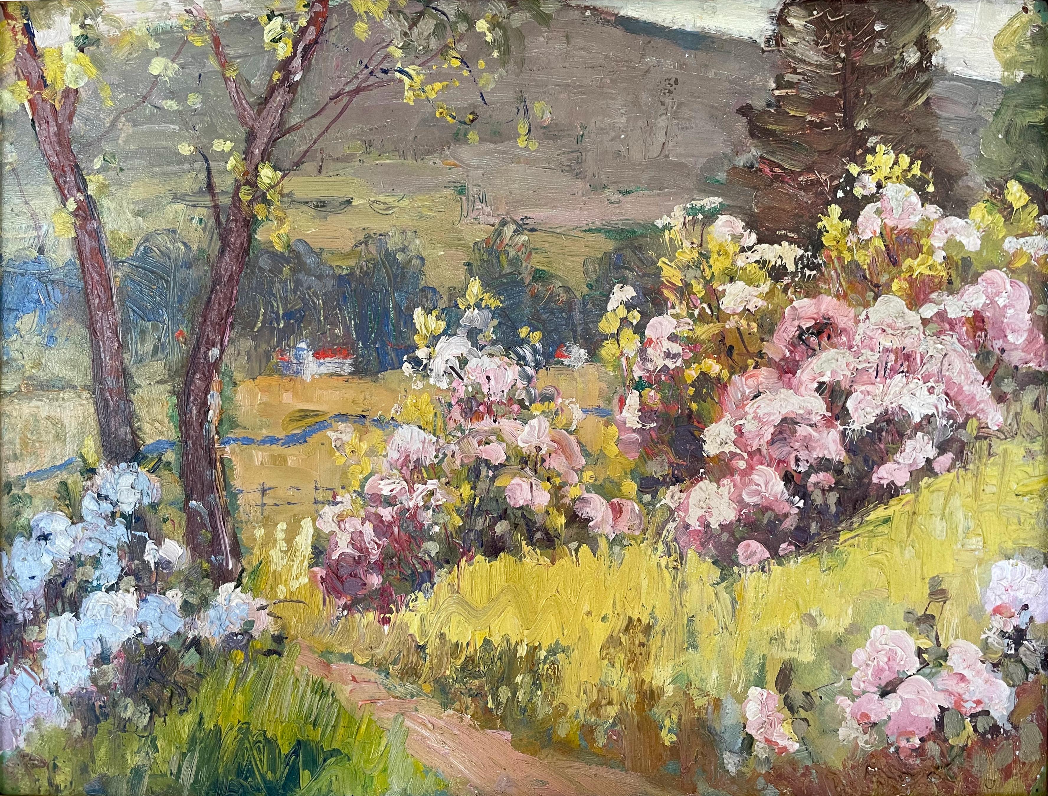 Arthur Beaumont, (Amerikaner, 20. Jahrhundert), Sträucher in Blüte im Angebot 1