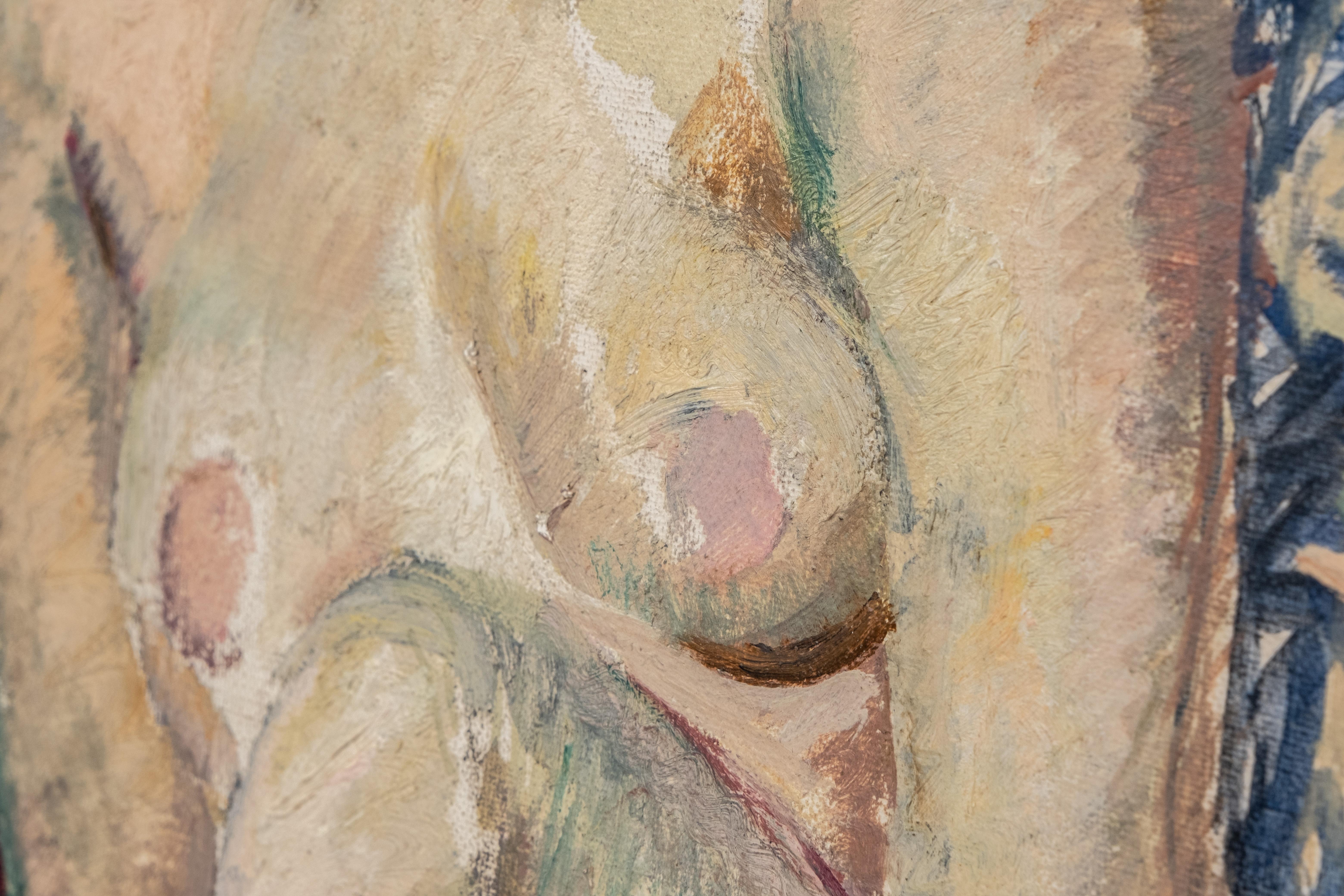 Arthur Beecher Carles, Pintura sobre tabla de lienzo, Etiquetas de Christie's en el reverso en Bueno estado para la venta en Kingston, NY