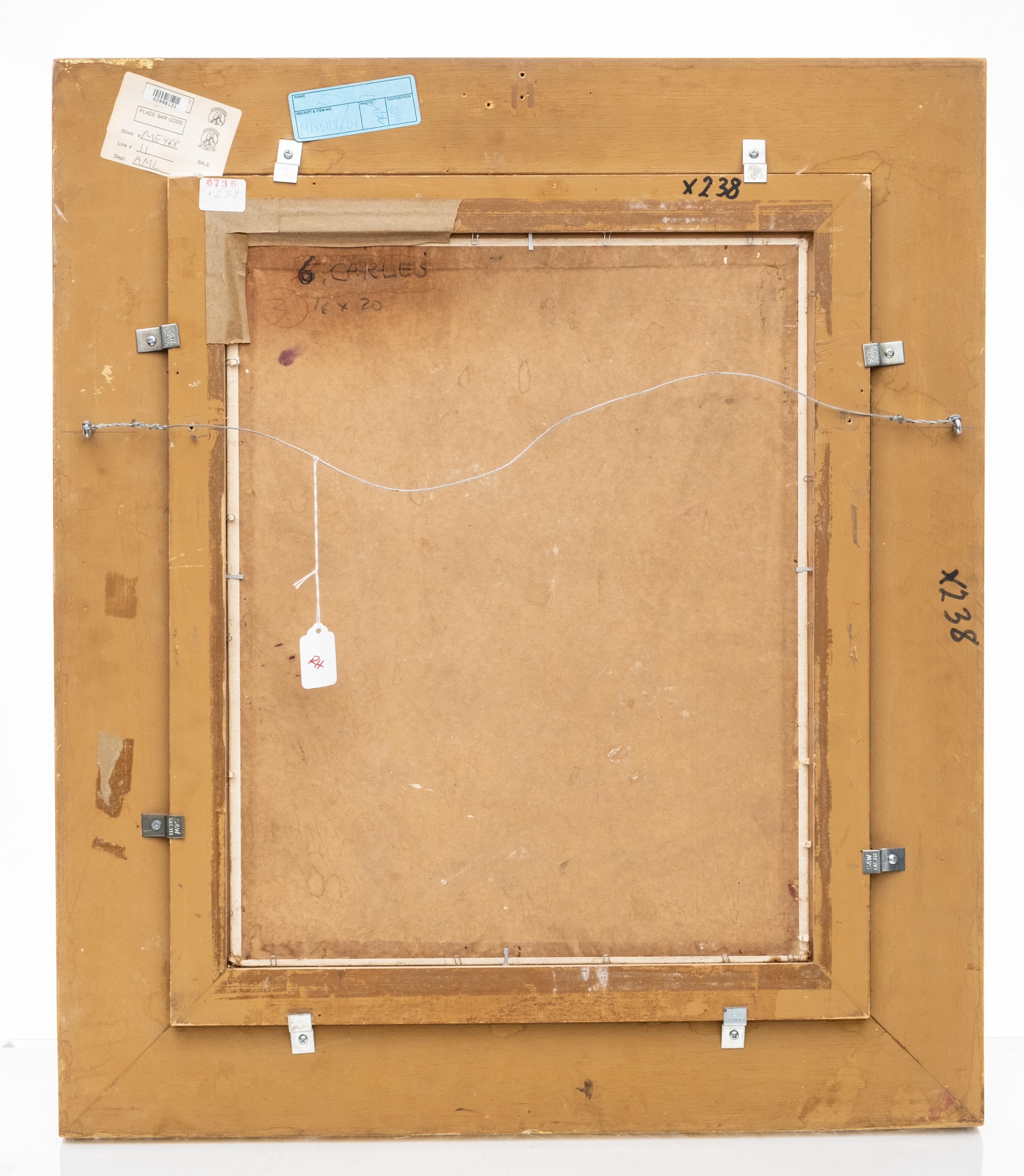 Arthur Beecher Carles, Pintura sobre tabla de lienzo, Etiquetas de Christie's en el reverso en venta 1