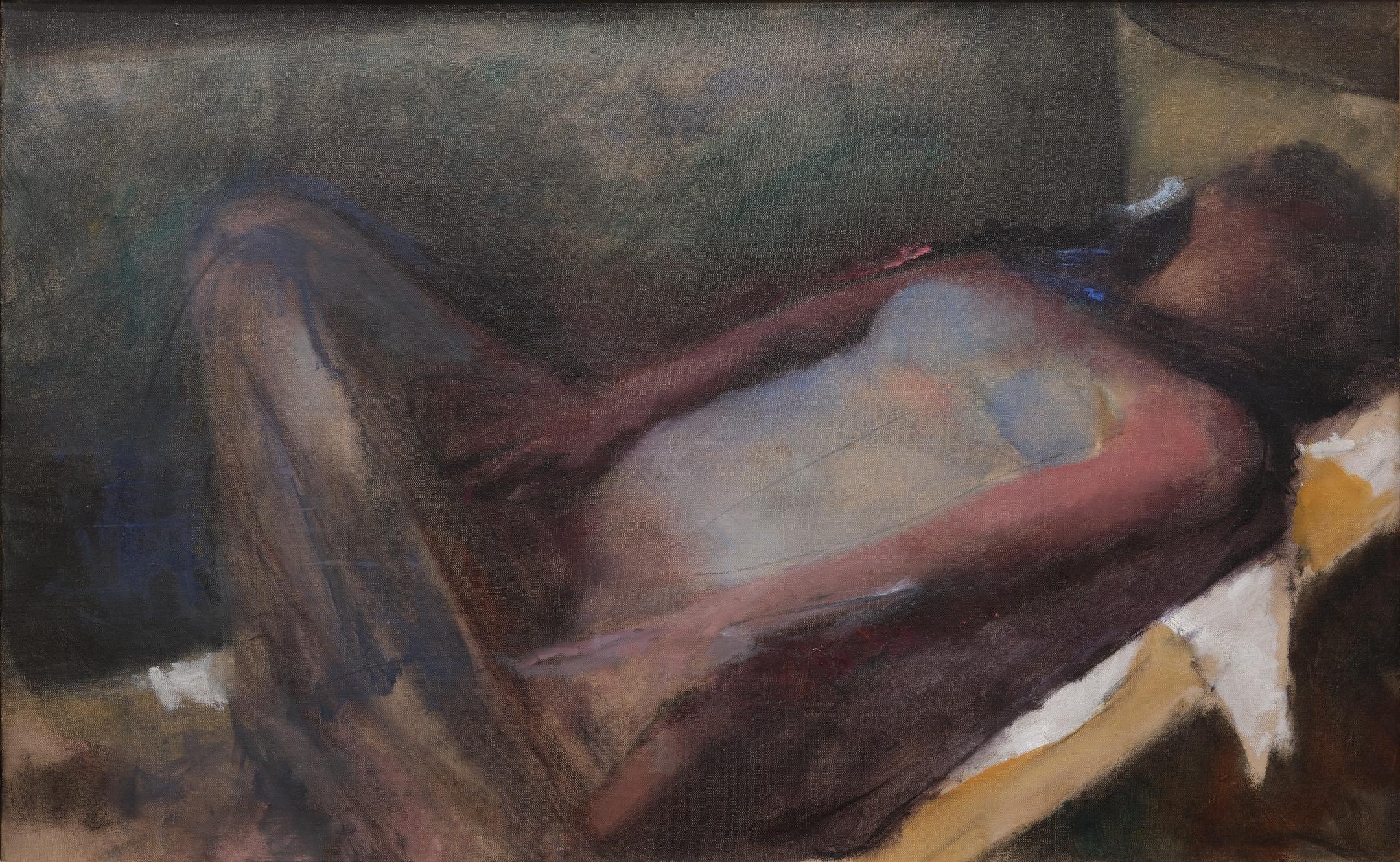 « Reclining Nude » Arthur B. Carles, Nu abstrait, Early American Modernism