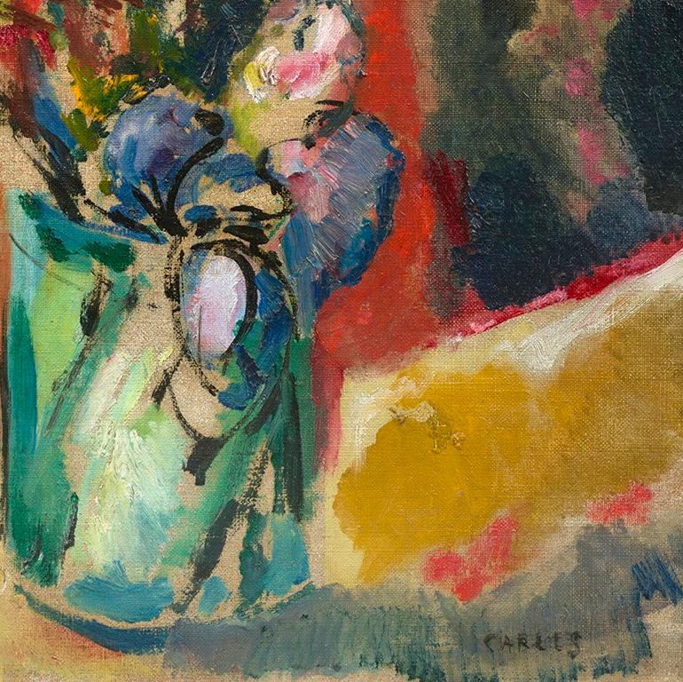 Naturaleza muerta con flores - Painting moderno estadounidense de Arthur Beecher Carles